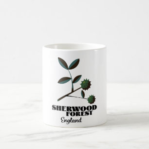 Mug Sherwood Forest Angleterre affiche de voyage Class