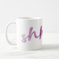 Shh... type de script aquarelle