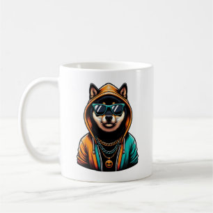Mug Shiba Inu en sweat à capuche streetwear