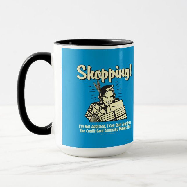 Mug Shopping : Je ne suis pas accro (Gauche)