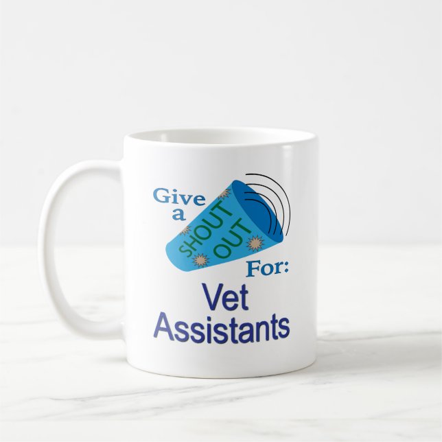 Mug Shout Out pour les assistants de vétérinaire (Gauche)