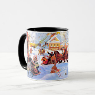 Mug "Shrove-Tide". Cadeau de Noël d'art russe