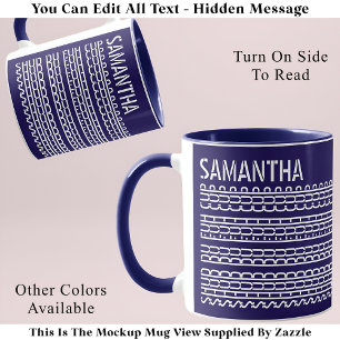 Mug Shud Du Fuh Coupe & Nom Message caché 138WB Drôle