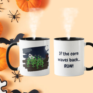 Mug Si le maïs fait signe en retour Drôle de fantôme d