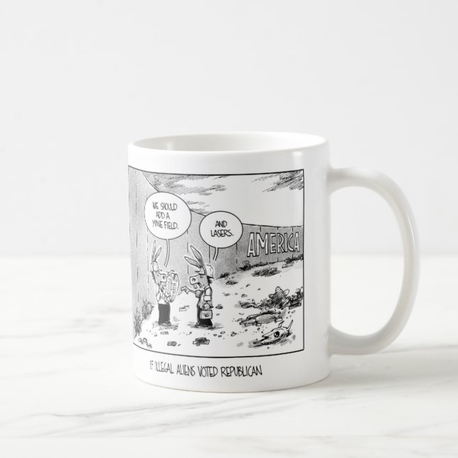 Mug Si les immigrés clandestins votent le républicain (Droite)