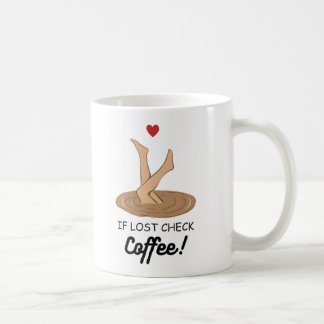 Mug Si perdu, vérifiez le café Art drôle pour les amat