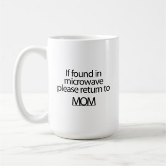 Mug Si trouvé dans le micro-ondes s'il vous plaît reto