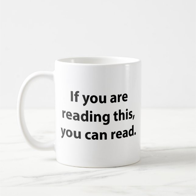 Mug Si Vous Pouvez Lire Cela, Vous Pouvez Lire. Café M (Gauche)