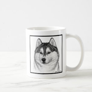 Mug Sibérie Husky Art par Glenda S. Harlan