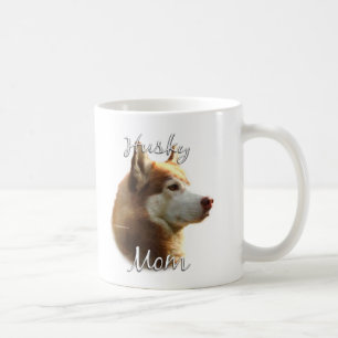 Mug Sibérie Husky (rouge) Maman 2