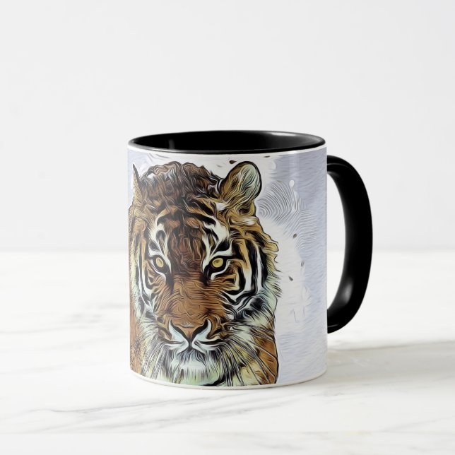 Mug Sibérie, le prédateur du tigre Carnivore, neige da (Devant droit)