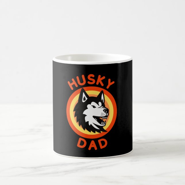 Mug Sibérien Husky Papa, chien husky (Centre)