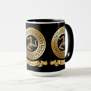 Mug Sicilia (avec symbole Trinacrie)