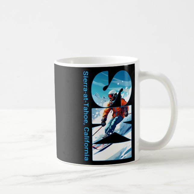 Mug Sierra-at-tahoe Cool Ski Vacances Ski Extérieur S (Droite)