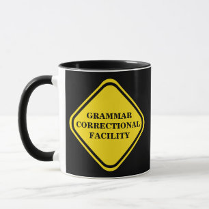 Mug Signal d'avertissement de grammaire Personnaliser