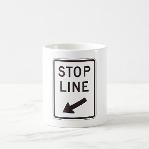 Mug Signal routier Stop Line