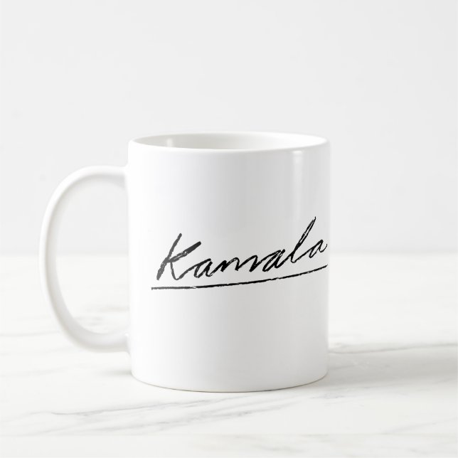 Mug Signature Cursive Kamala (Gauche)