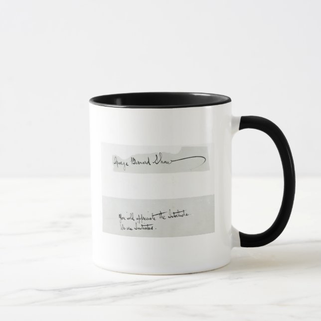 Mug Signature de George Bernard Shaw (Droite)