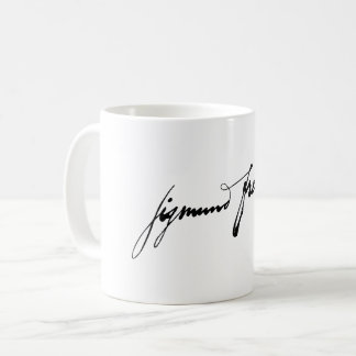 Mug signature de Sigmund Freud autographe célèbre hist