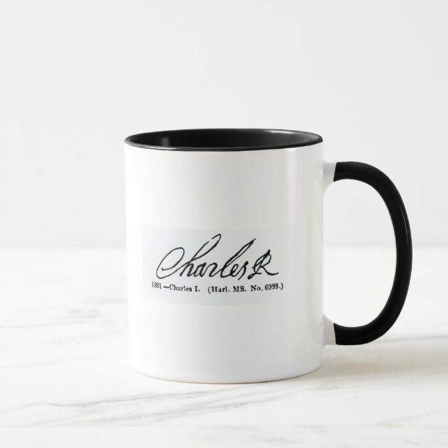 Mug Signature du Roi Charles I (Droite)