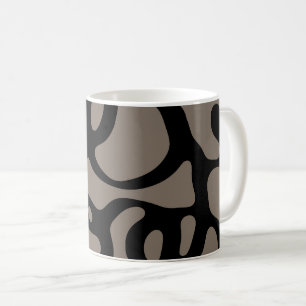 Mug Signaux éloignés : Noir Abstrait et gris
