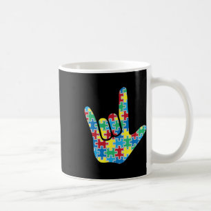 Mug Signe d'amour Asl Sensibilisation à l'autisme 