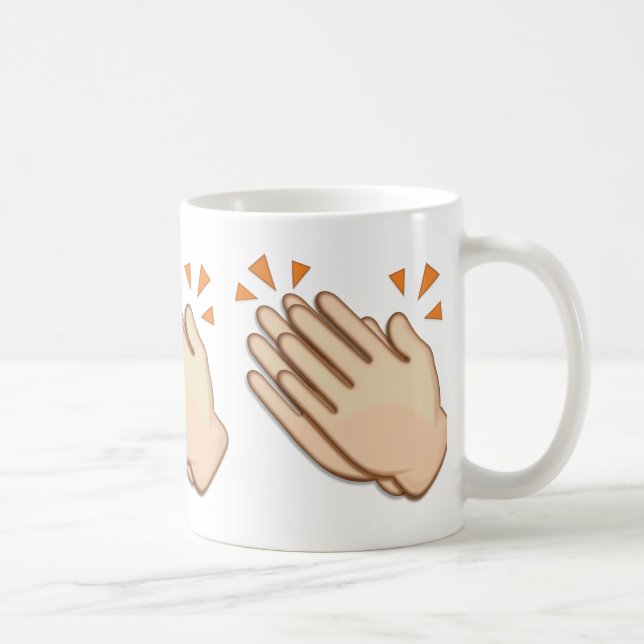 Mug Signe de applaudissement Emoji de mains (Droite)