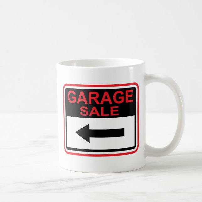 Mug Signe de brocante à domicile ce vecteur de flèche (Droite)