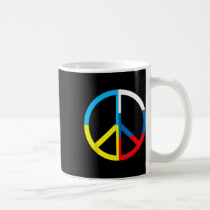 Mug Signe de Paix en Ukraine et Drapeau Russe - Paix M