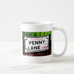 Mug Signe de ruelle de penny de la ville de Liverpool