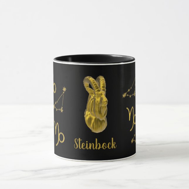Mug Signe du zodiaque Capricorne, or -  (Centre)