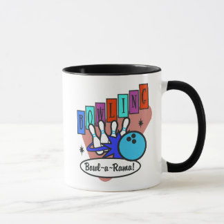Mug signe rétro bowl-a-rama, signe rétro bowl-a-rama