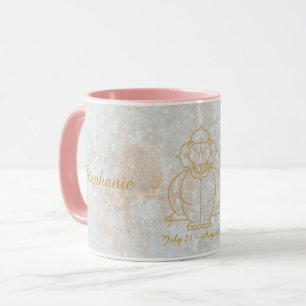 Mug SIGNE Zodiac Léo Étoile Céleste Monogramme Parties