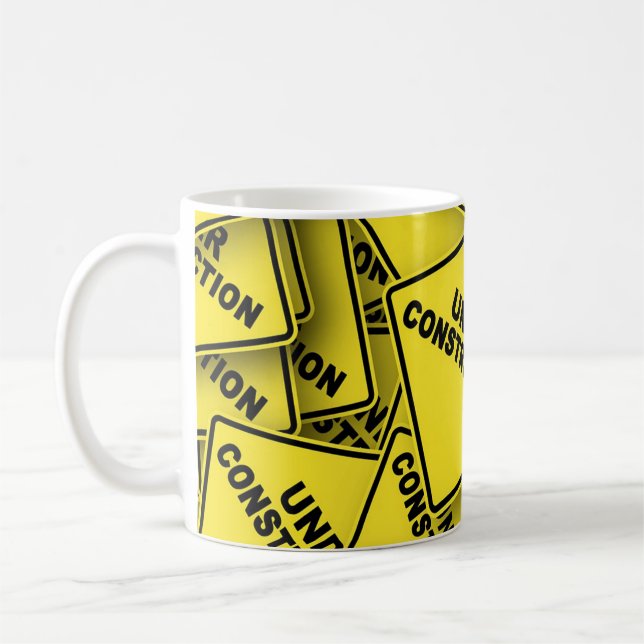 Mug Signes de construction en cours (Gauche)