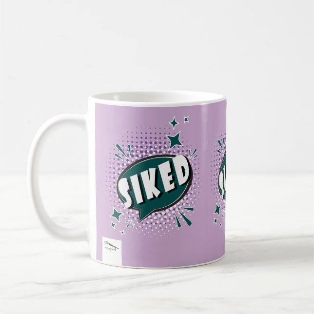 Mug SIKED Comic Speech Bubble Mème Drôle Lavande (Gauche)