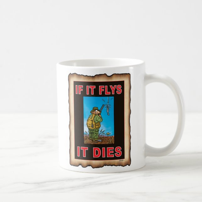 Mug S'IL FLYS IL MEURT bleu (Droite)