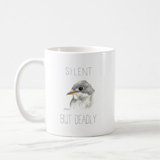Mug Silencieux Mais Mort (Empidonax Flycatcher) (Gauche)