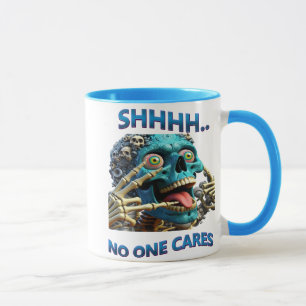 Mug Silent Skeleton : Shhh, Personne Ne S'En Soucie