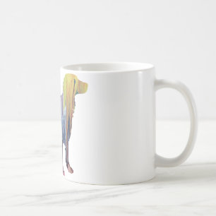 Mug Silhouette abstraite d'épagneul de Bretagne