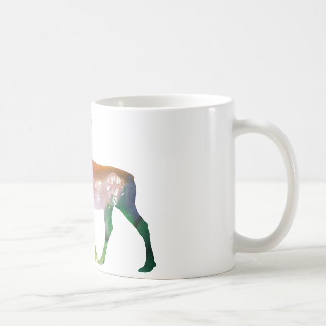 Mug Silhouette abstraite d'orignaux (Droite)