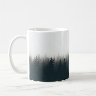 MUG SILHOUETTE D'ARBRES COUVERTS DE BROUILLES