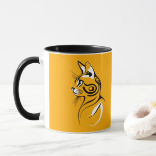 Mug Silhouette de chat