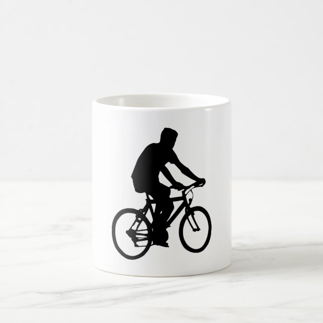 Mug Silhouette de cycliste (Centre)