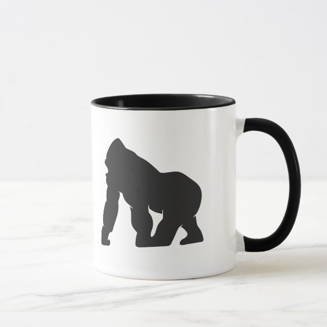 Mug Silhouette de Gorille (Droite)
