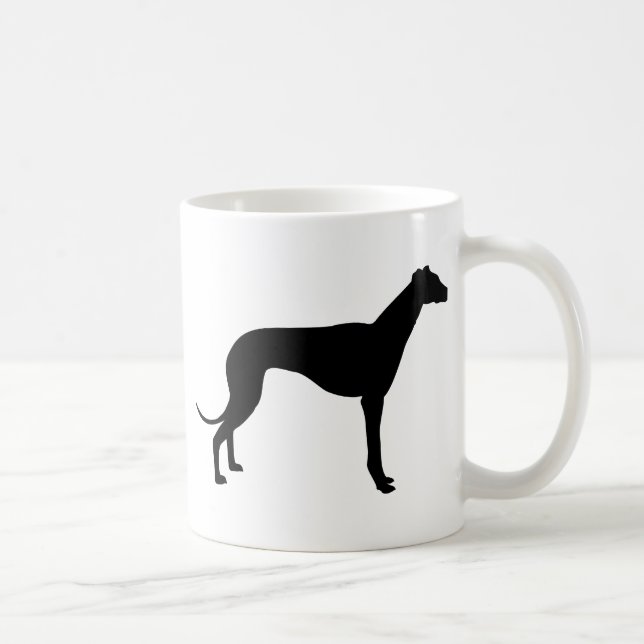 Mug Silhouette de Greyhound (Droite)