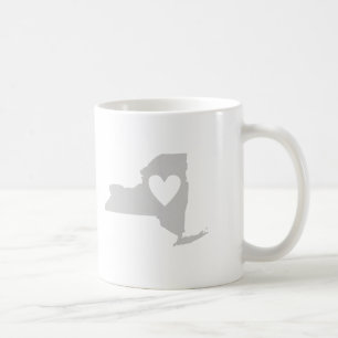 Mug Silhouette de Heart New York State