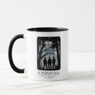 Mug Silhouette de la forêt surnaturelle
