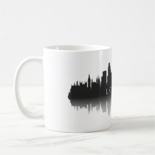 Mug Silhouette de l'horizon de Londres – Noir et Blanc
