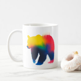 Mug Silhouette de l'ours de peinture au Spray minimali