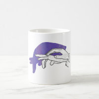 Silhouette de main Fourmilier Violet
